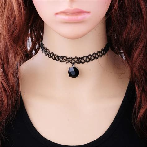 black chokers choker necklace.